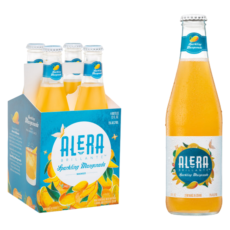 Alera Brillante Mangonada 4 Pack 12 oz Bottles