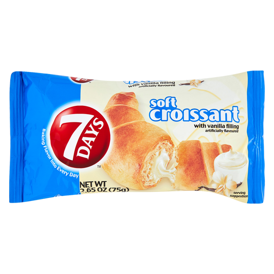 7 Days Soft Croissant with Vanilla Cream Filling 2.65oz