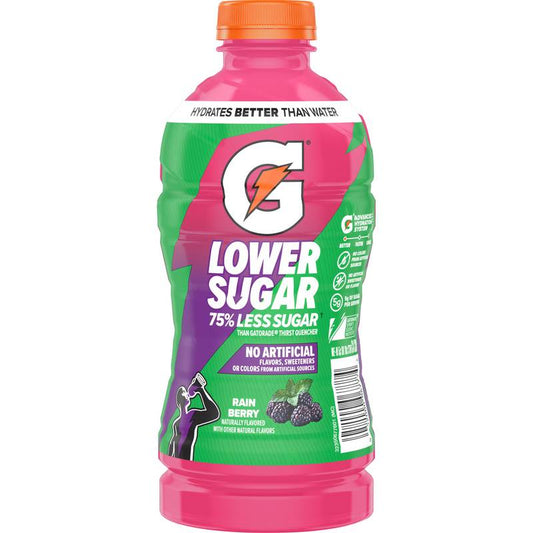 Gatorade Lower Sugar Rain Berry 28oz Btl