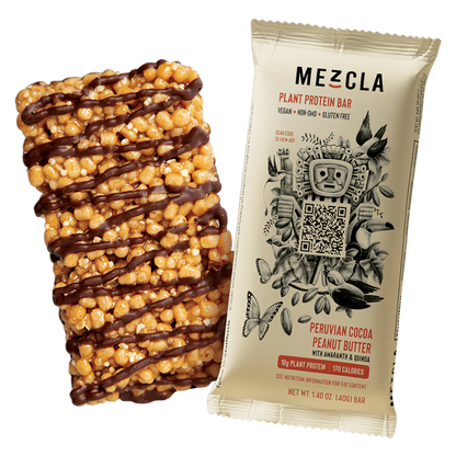 Mezcla Peruvian Cocoa Peanut Butter Plant Protein Bar 1.4oz