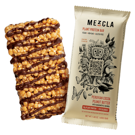 Mezcla Peruvian Cocoa Peanut Butter Plant Protein Bar 1.4oz