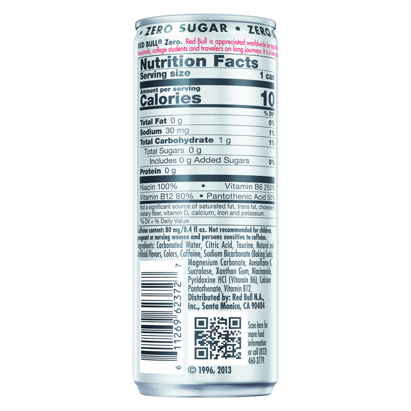 Red Bull Energy Drink Zero 8.4oz Can