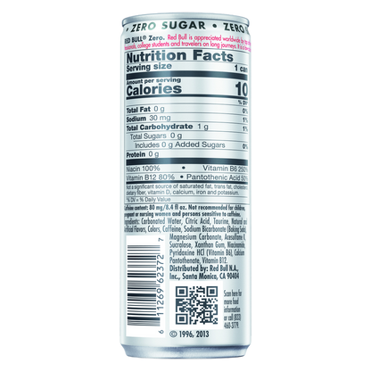 Red Bull Energy Drink Zero 8.4oz Can