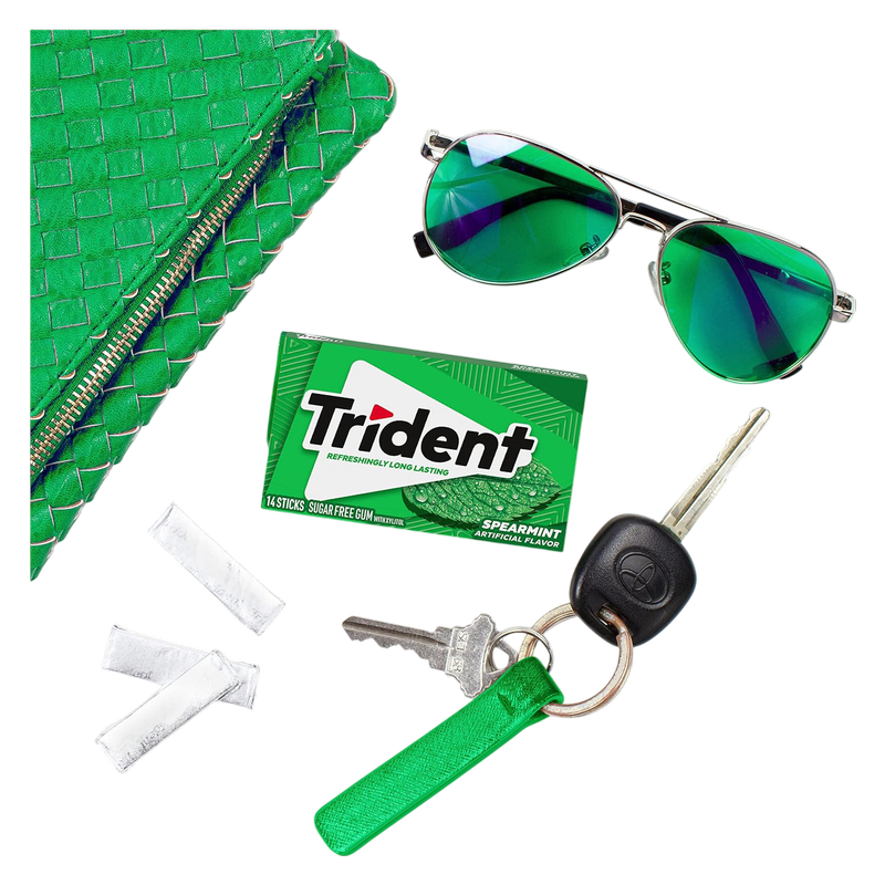 Trident Spearmint, 14pc Wallet Pack