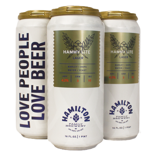 Hamilton Family Brewery Hammy Lite 4pk 16oz Can
