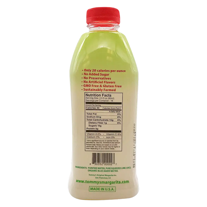 Tommy's Margarita Mix 32oz