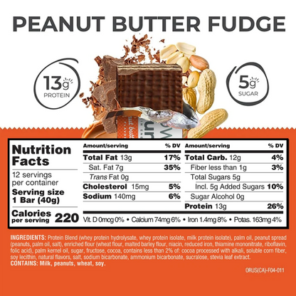 POWER CRUNCH Protein Energy Bar, Peanut Butter Fudge 1.4oz