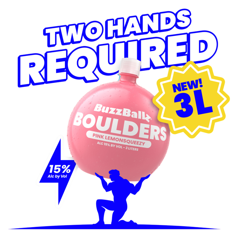 BuzzBallz Boulders Pink Lemonsqueezy 3L Bottle