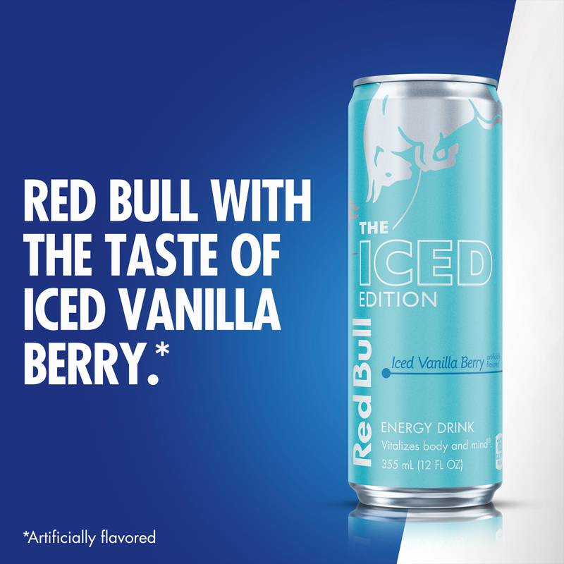 Red Bull Iced Vanilla Berry Energy Drink 4pk 12oz Can