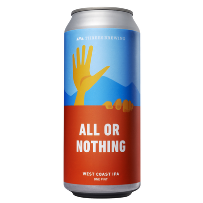 Threes Brewing All Or Nothing West Coast IPA 4pk 16oz Can 6.8% ABV