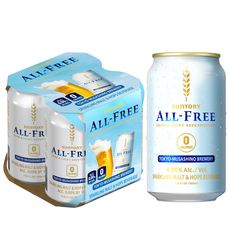 Suntory All-Free Non-Alcoholic 4pk 300ml Can