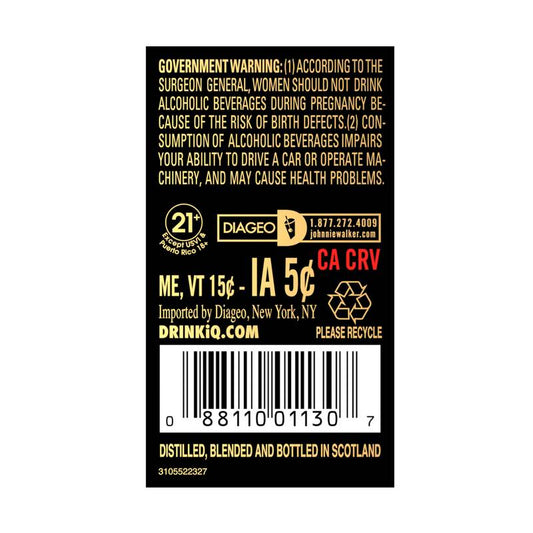 Johnnie Walker Black Label Scotch 750ml (80 Proof)