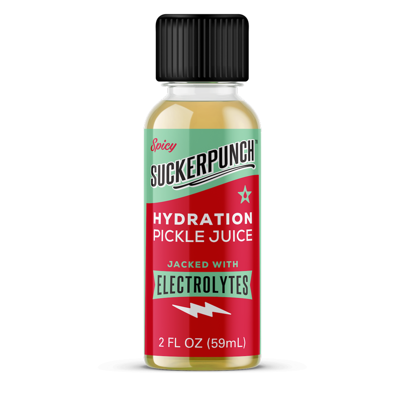 SuckerPunch Spicy Pickle Juice Hydration Shot 2oz Btl