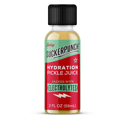 SuckerPunch Spicy Pickle Juice Hydration Shot 2oz Btl