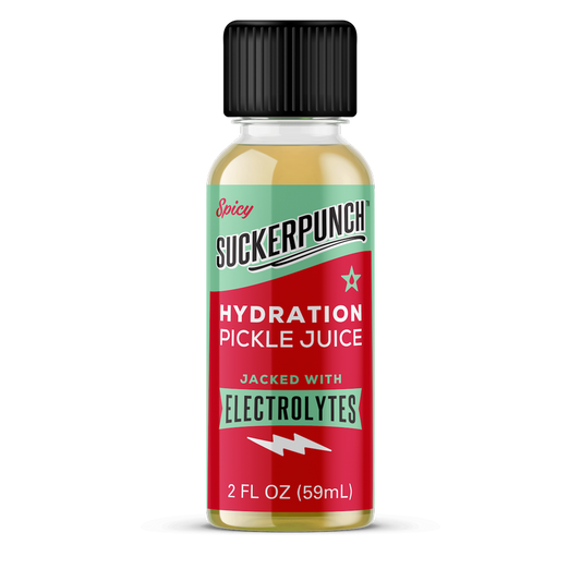 SuckerPunch Spicy Pickle Juice Hydration Shot 2oz Btl