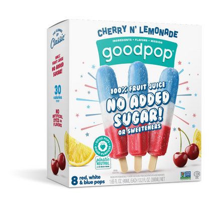 GoodPop Red, White & Blue Frozen Pop 8ct
