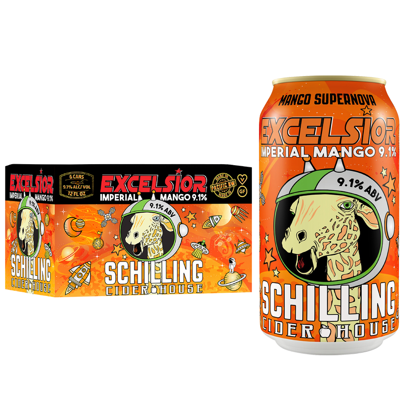 Schilling Cider Excelsior Imperial Mango 6pk 12oz Can 9.1% ABV