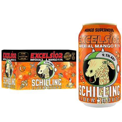 Schilling Cider Excelsior Imperial Mango 6pk 12oz Can 9.1% ABV