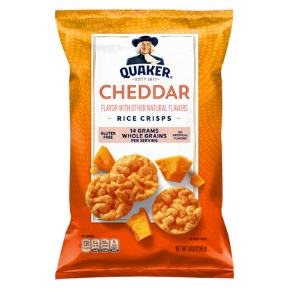 Quaker Rice Crisps Cheddar 3.03oz
