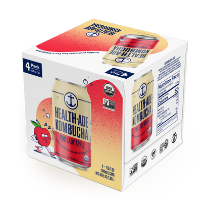 Health-Ade Pink Lady Apple 4pk 11.5oz Can