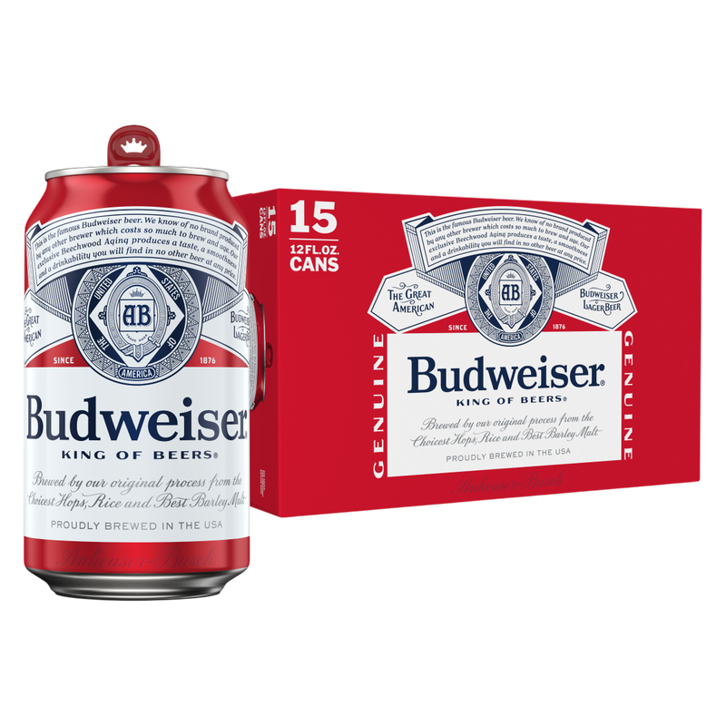 Budweiser 15pk 12oz Can 5.0% ABV