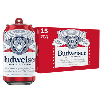 Budweiser 15pk 12oz Can 5.0% ABV