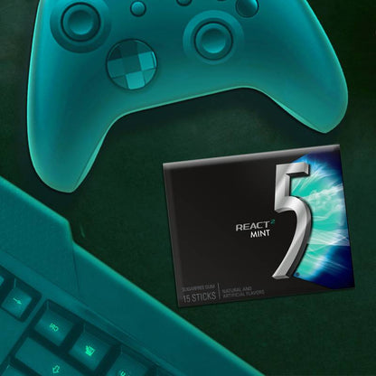 5 Gum React Mint 15ct