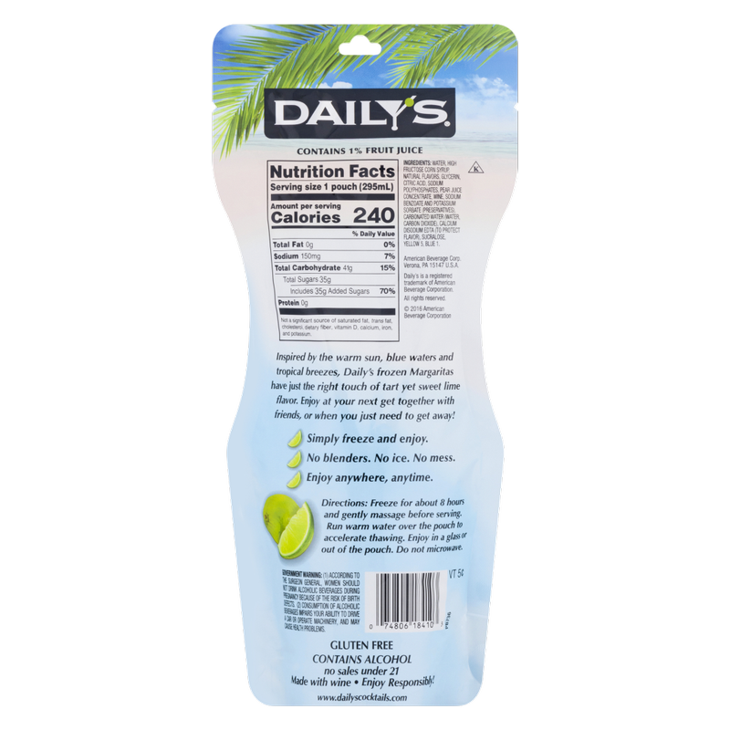 Dailys Frozen Margarita 10 Oz