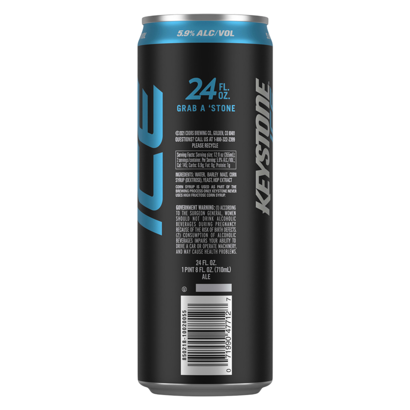 Keystone Ice Single 24oz Can 4.9% ABV