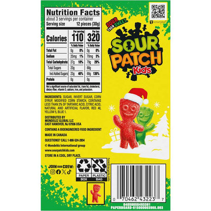 Sour Patch Kids Red and Green Movie Theater Box, 3.1oz