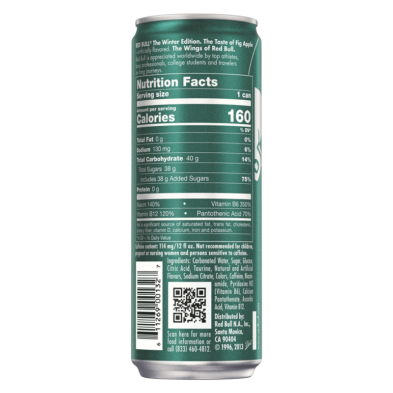 Red Bull Energy Winter Edition Fig Apple 12oz