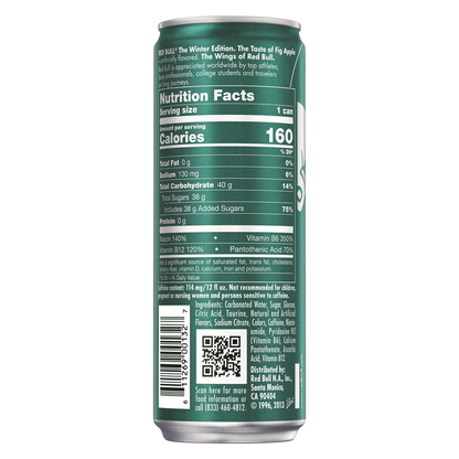 Red Bull Energy Winter Edition Fig Apple 12oz