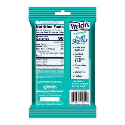 Welch's Island Fruits Fruit Snacks, 5oz
