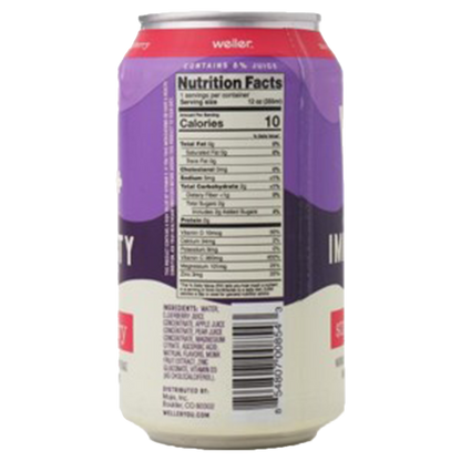 Weller Elderberry Strawberry Sparkling Immunity 12oz Can