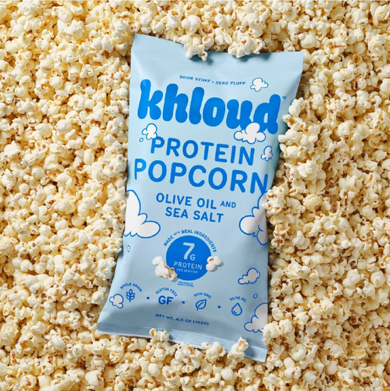 Khloud Protein Popcorn – Olive Oil and Sea Salt, 4oz