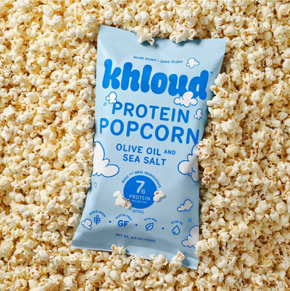Khloud Protein Popcorn – Olive Oil and Sea Salt, 4oz