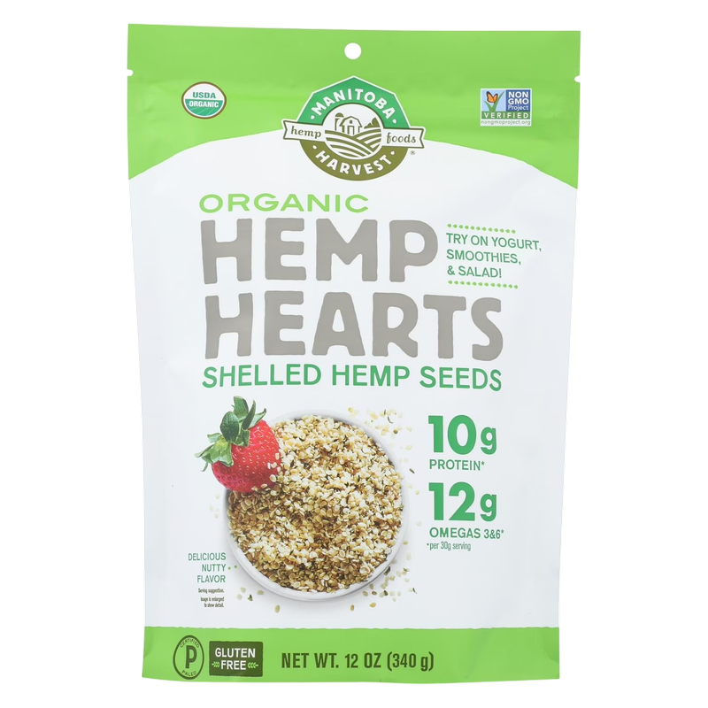 Manitoba Harvest Organic Hemp Hearts Shelled Hemp Seeds 12oz