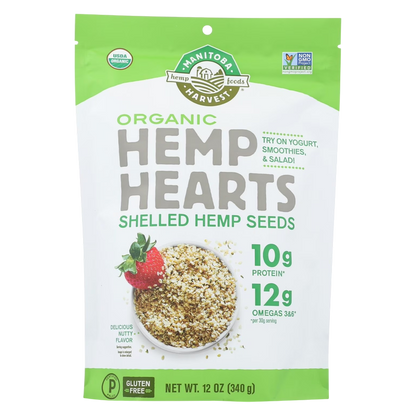 Manitoba Harvest Organic Hemp Hearts Shelled Hemp Seeds 12oz