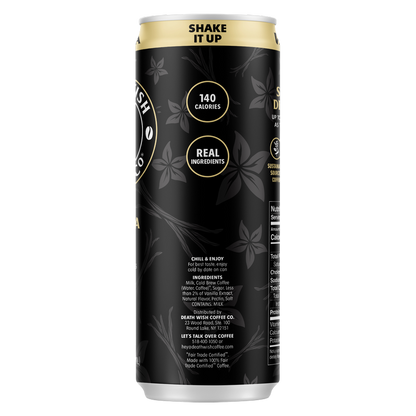 Death Wish Coffee Fair Trade Vanilla Latte 11oz Can