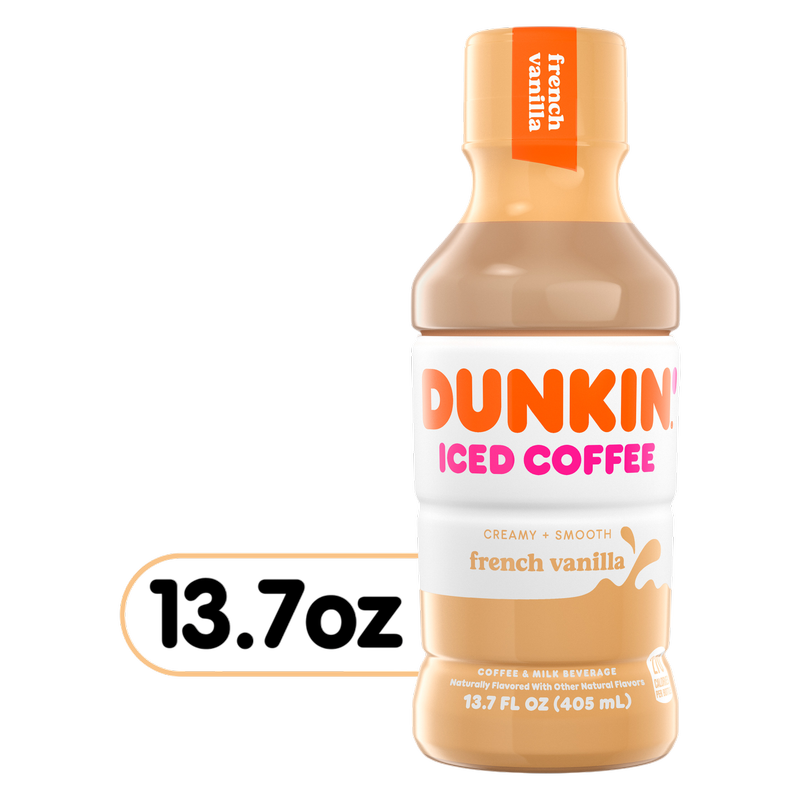 Dunkin' French Vanilla Iced Coffee 13.7oz Btl