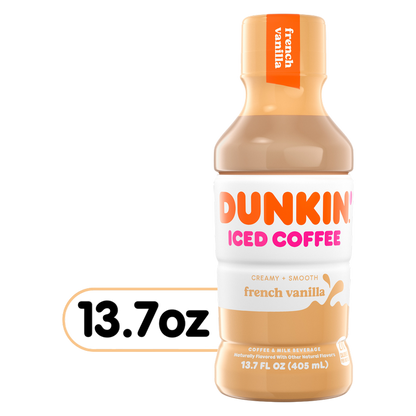 Dunkin' French Vanilla Iced Coffee 13.7oz Btl