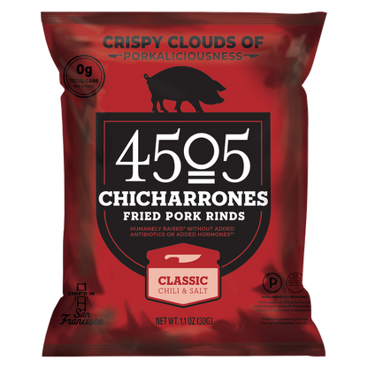 4505 Chicharrones Classic Chili & Salt Fried Pork Rinds 1.1oz