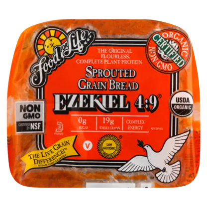 Food For Life Ezekiel 4:9 Organic Frozen Sprouted Grain Bread - 24oz