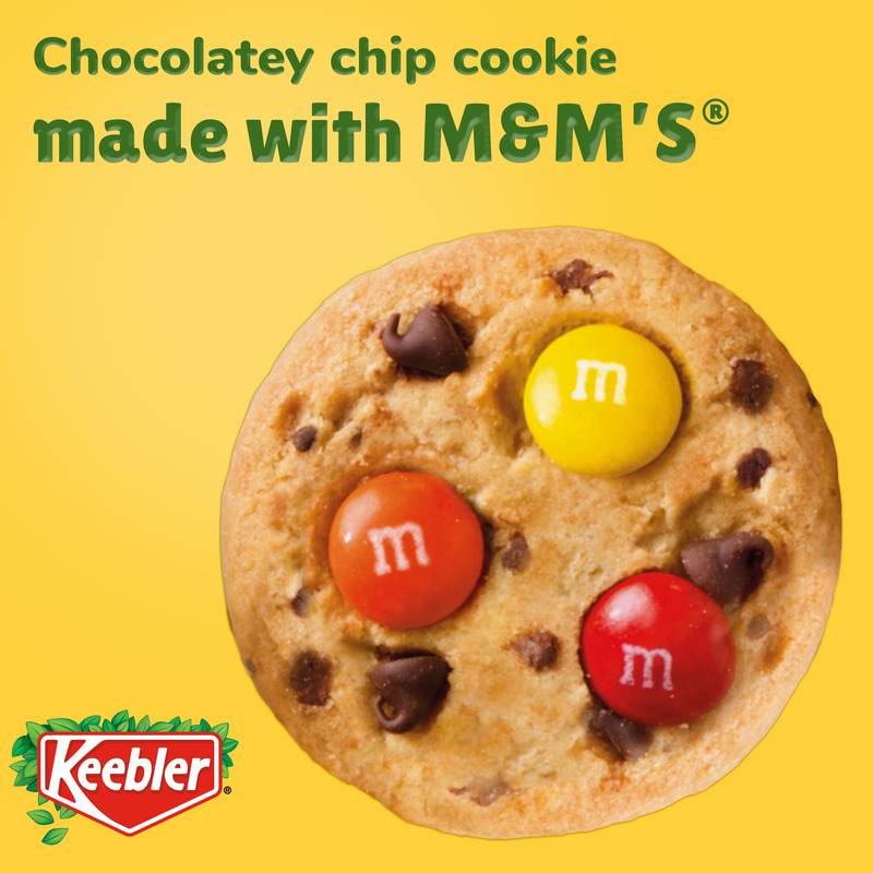 Keebler Chips Deluxe Cookies Made with M&M’s, Chocolate Chip Cookies Made with M&M’s, 9.75 oz