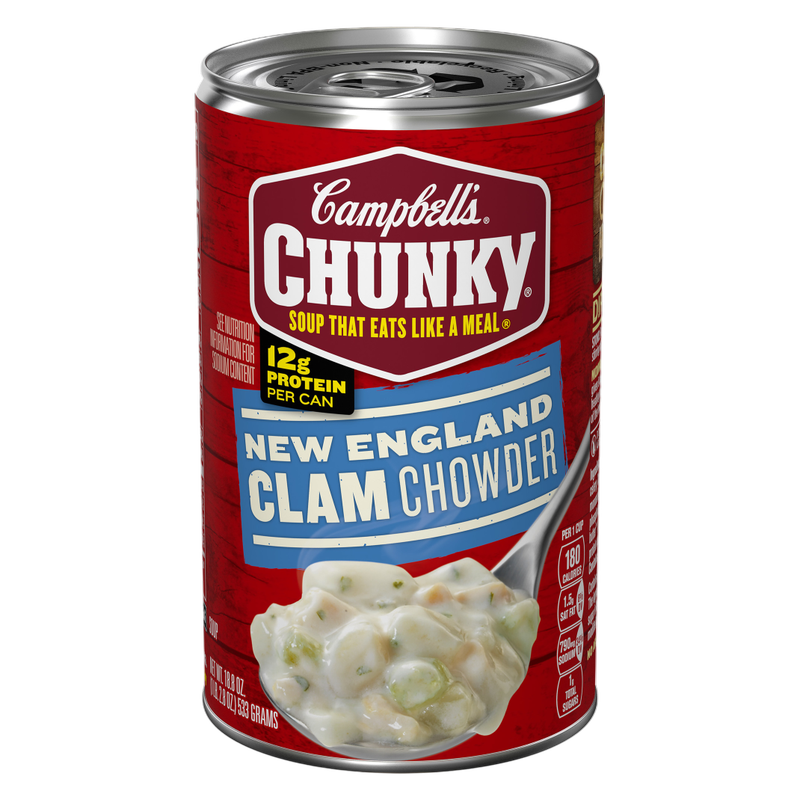 Campbell's Chunky New England Clam Chowder Soup 18.8oz