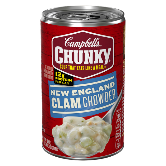 Campbell's Chunky New England Clam Chowder Soup 18.8oz