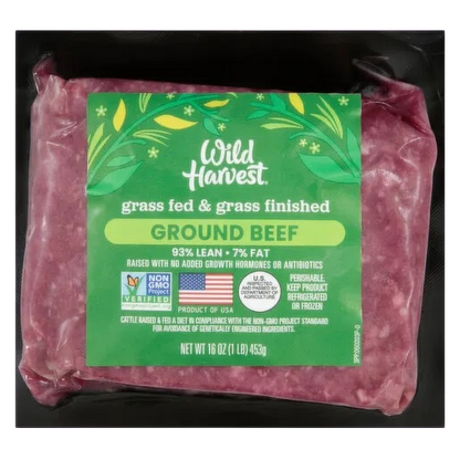 Grass Fed Ground Beef 93/7 - 1lb