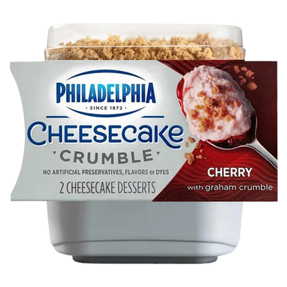 Philadelphia Cherry Cheesecake Crumble - 2ct/6.6oz