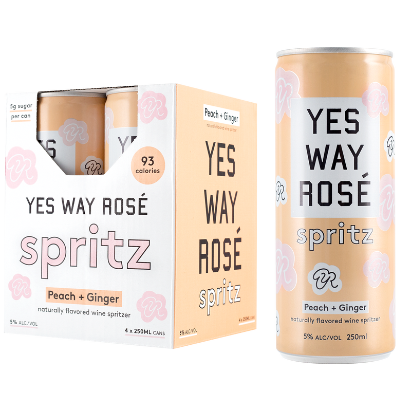 Yes Way Rose Peach & Ginger Spritz 4PK 5% ABV