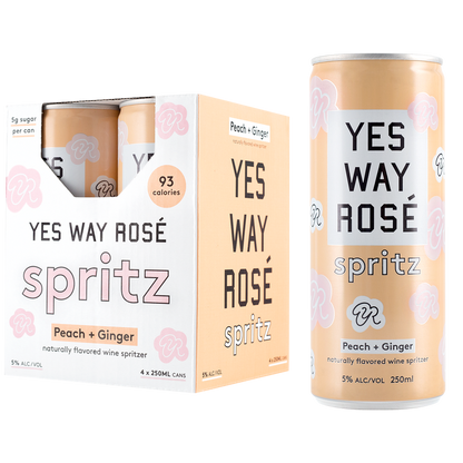 Yes Way Rose Peach & Ginger Spritz 4PK 5% ABV